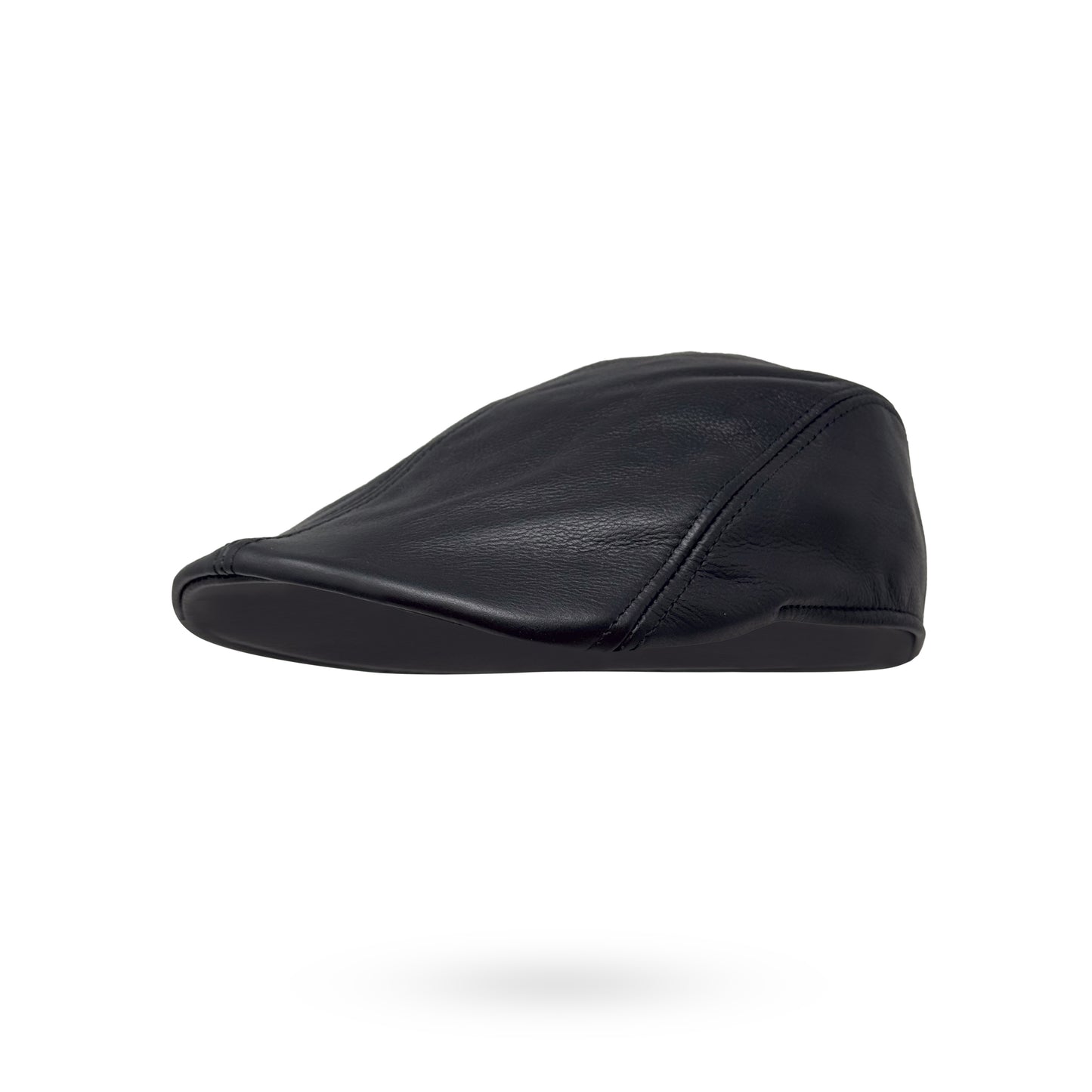Herren Schiebermütze Flatcap Mütze Echt Leder Ledermütze Kappe Cap Schirmmütze