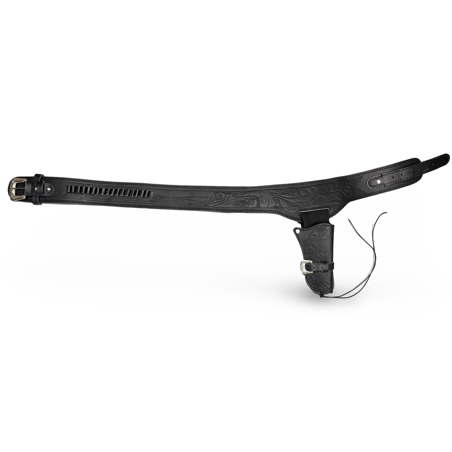 Holstergürtel Westernholster Schwarz Leder Lederholster Holster Patronenschlaufen