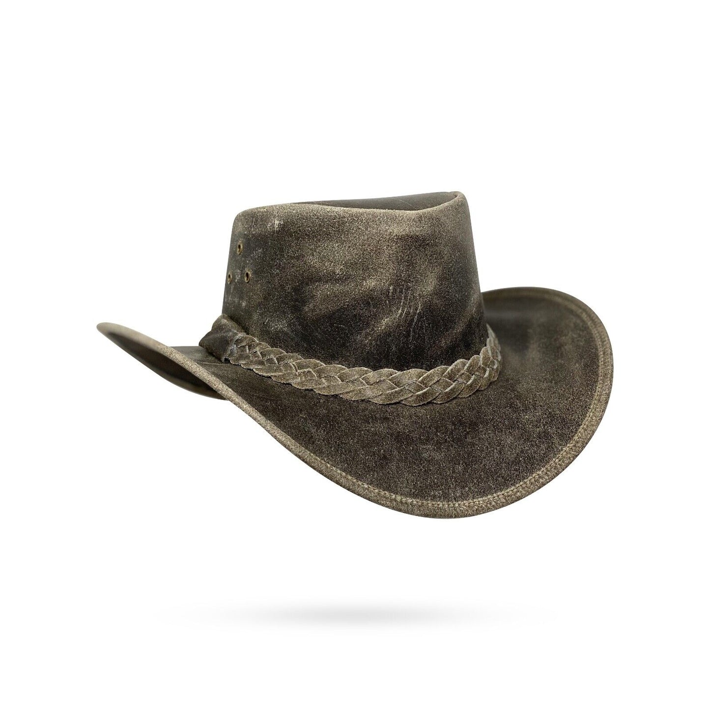 Lederhut Western Cowboy Unisex – Outdoor Hut für Reiten, Wandern & Abenteuer