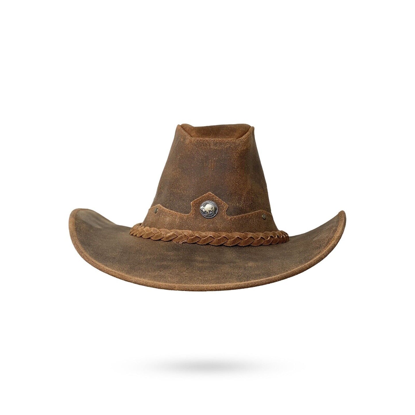 Lederhut Western Cowboy Unisex – Outdoor Hut für Reiten, Wandern & Abenteuer