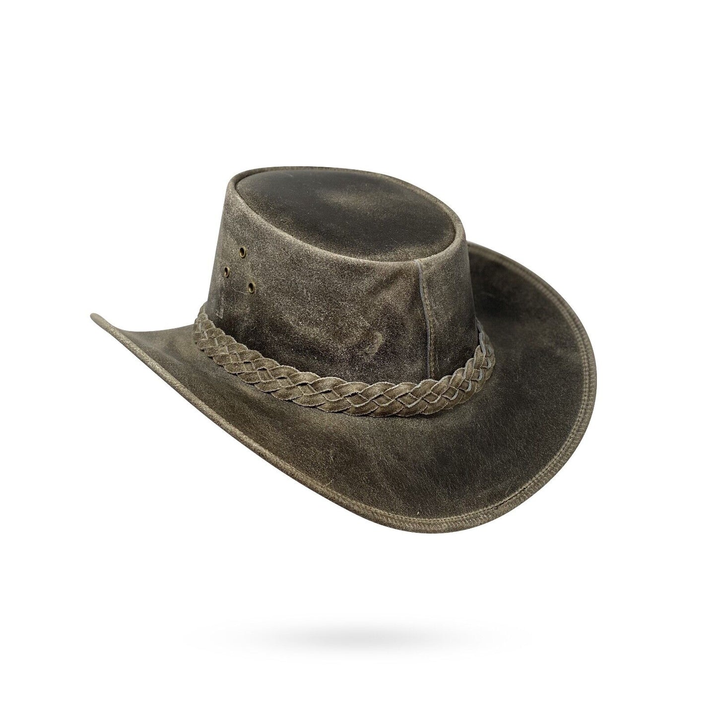 Lederhut Western Cowboy Unisex – Outdoor Hut für Reiten, Wandern & Abenteuer